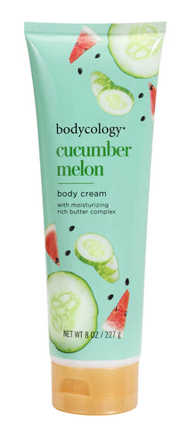 Bodycology Moisturizing Body Cream, Cucumber Melon, 8 oz