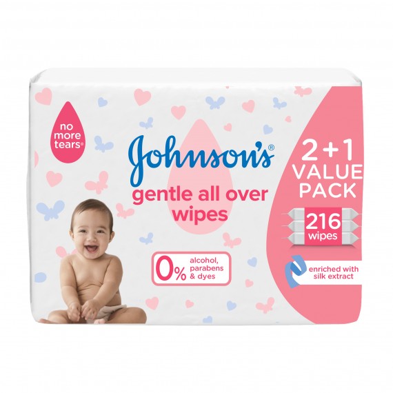 Johnson's Baby Gentle All-Over Wipes - Sohaticare