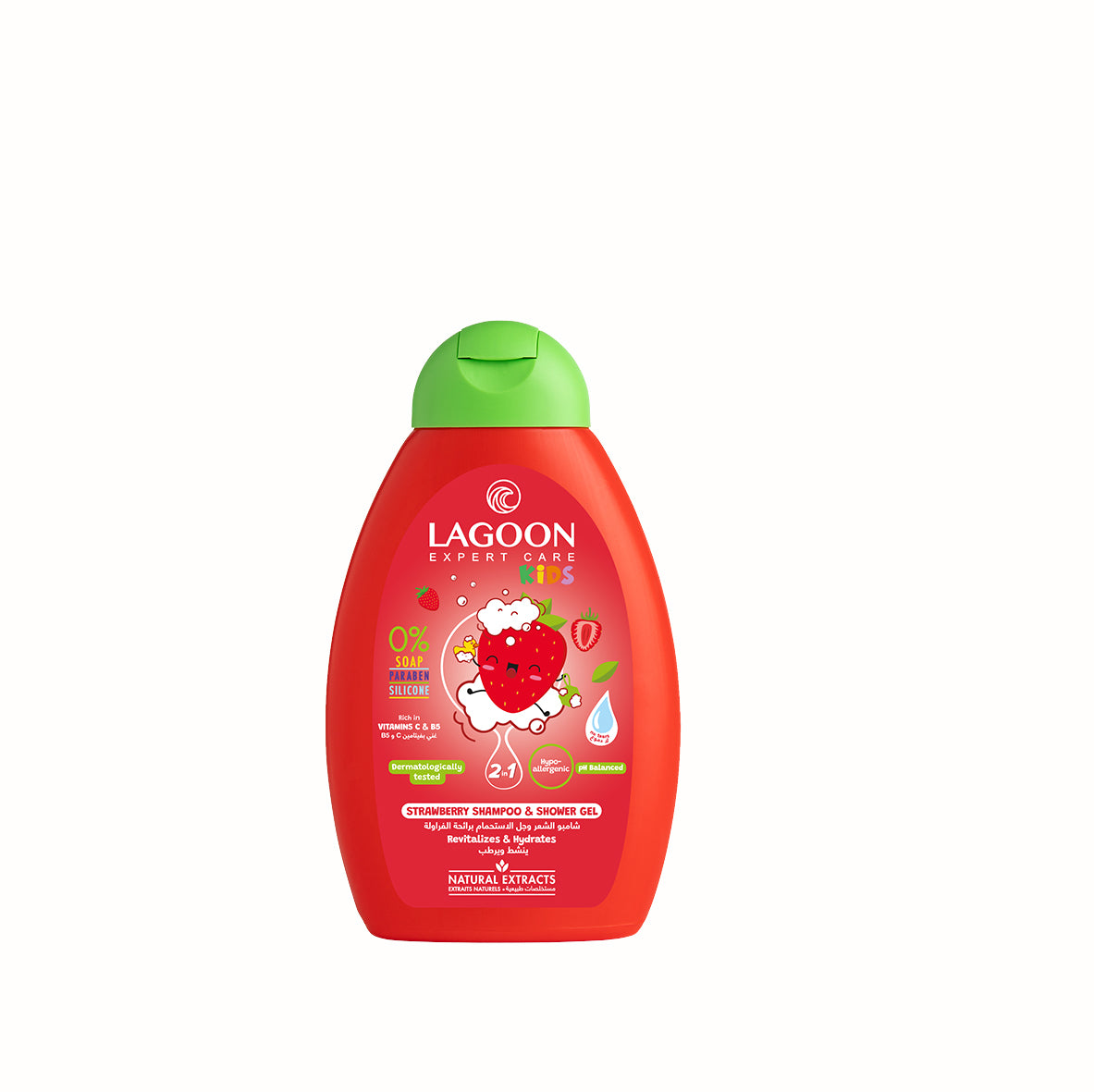 Kids 2in1 Strawberry Shampoo & Shower Gel 400ml - Sohati Care