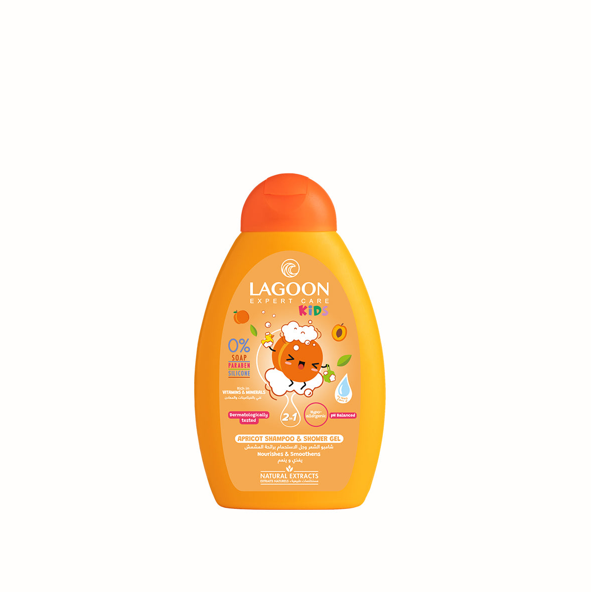 Kids 2in1 Apricot Shampoo & Shower Gel 400ml
