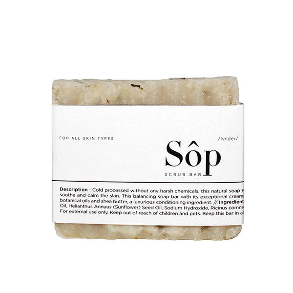 Lavender Scrub Bar 90-100g