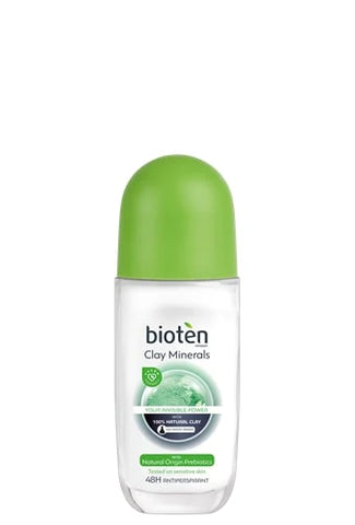 Bioten Clay Minerals Antiperspirant Deodorant Roll On 50ml