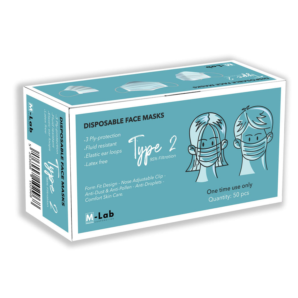 M-lab Face Mask  3 Ply Type 2