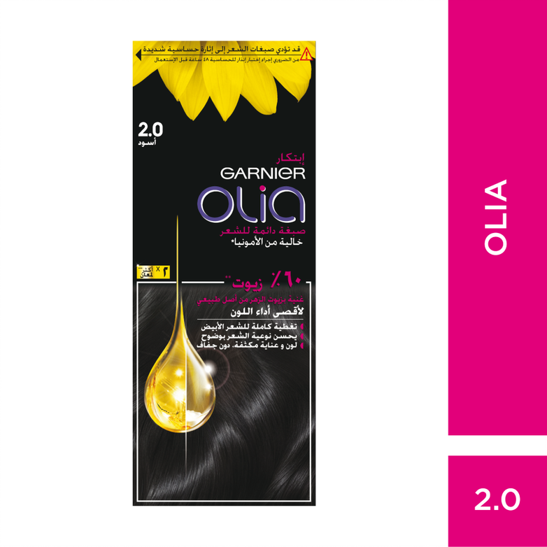 Garnier Olia Ammonia Free, Permanent Hair Coloration at Home with Natural Origin Flower Oils