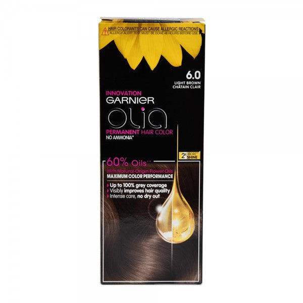Garnier Olia Ammonia Free, Permanent Hair Coloration at Home with Natural Origin Flower Oils