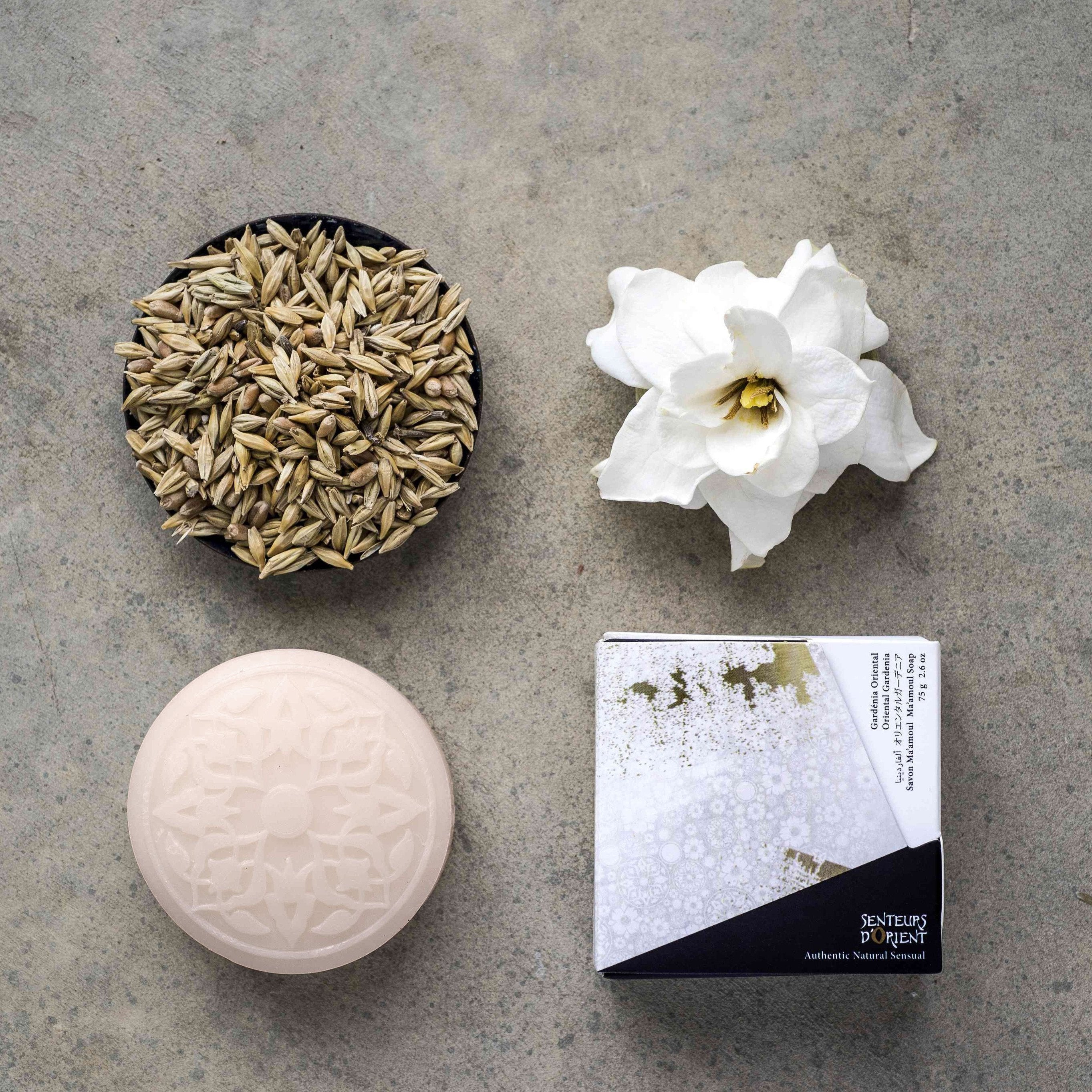 saydaliati_SENTEURS D'ORIENT_Oriental Gardenia Ma'amoul Soap_Ma'amoul Soaps