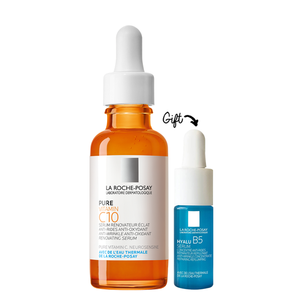 Pure Vitamin C 10 Serum 30ML + Hyalu B5 Serum 10ml (Gift)