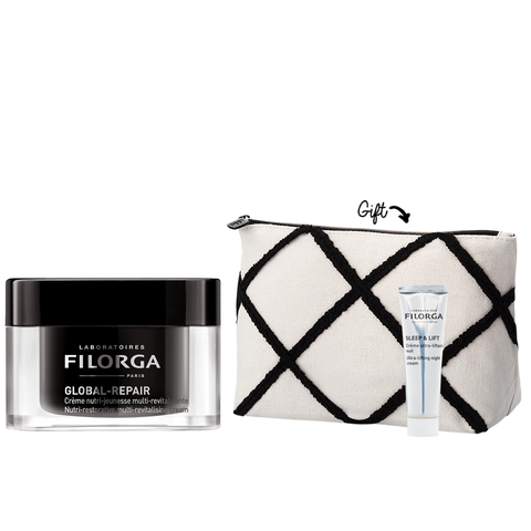 Global Repair Cream + Sleep and Peel 15ML + Pouch GIFT