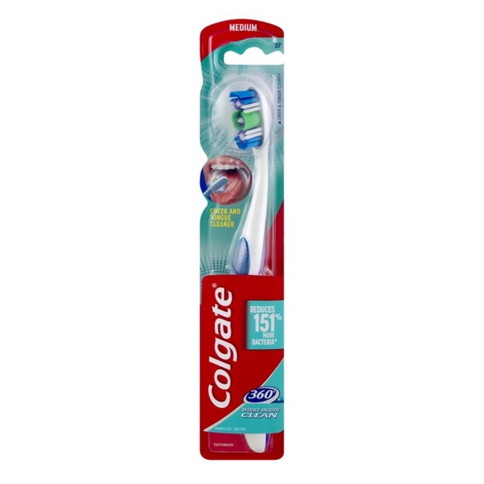 Colgate 360 Advanced Medium Toothbrush Value Pack - 2pk