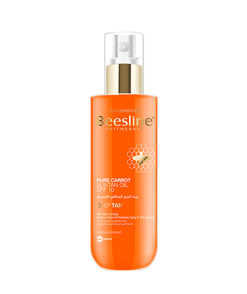 saydaliati_BEESLINE_Pure Carrot Suntan Oil SPF10 200ml_Tanning Oil