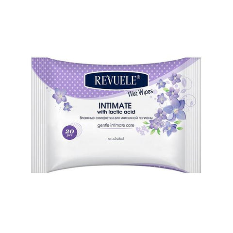 Revuele Wet Wipes Intimate Hypoallergenic With Lactic Acid, 20 Pcs Per Pack