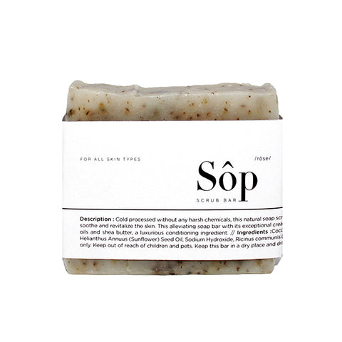 Rose Scrub Bar 90-100g