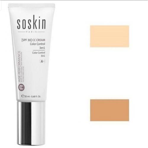 Soskin CC Color Control 3 in 1 Cream SPF30